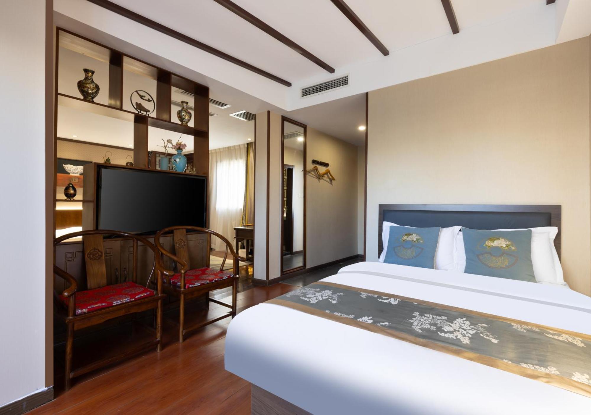 Chinese Culture Boutique Hotel-Tangfu,Traditional Chinese Theme,Heart Of Beijing,Near Forbidden City,Tiananmen Square,Hutongs,Metro Access,Free Coffee,Tea,Laundry الغرفة الصورة