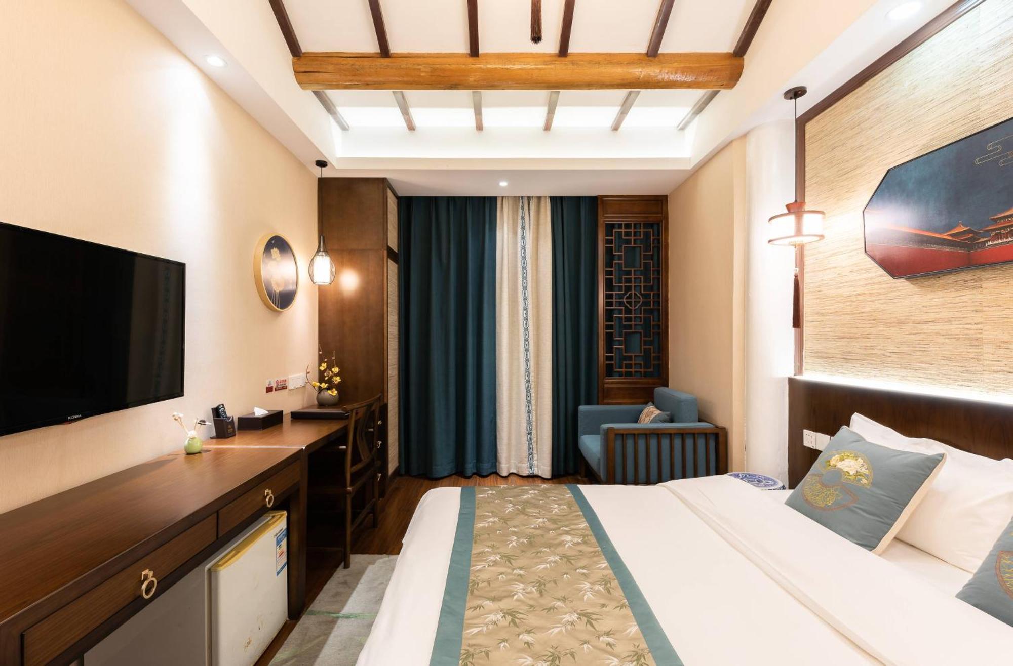 Chinese Culture Boutique Hotel-Tangfu,Traditional Chinese Theme,Heart Of Beijing,Near Forbidden City,Tiananmen Square,Hutongs,Metro Access,Free Coffee,Tea,Laundry الغرفة الصورة